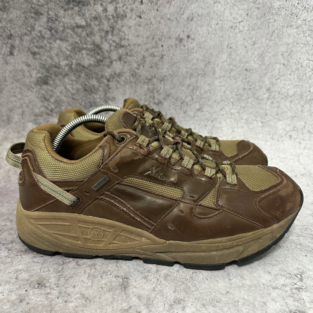 Xelero Summit Hiking Shoes Mens 11.5 Brown Waterproof Leather Comfort